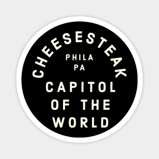 Cheesesteak Capitol of the World Philadelphia Vintage Magnet